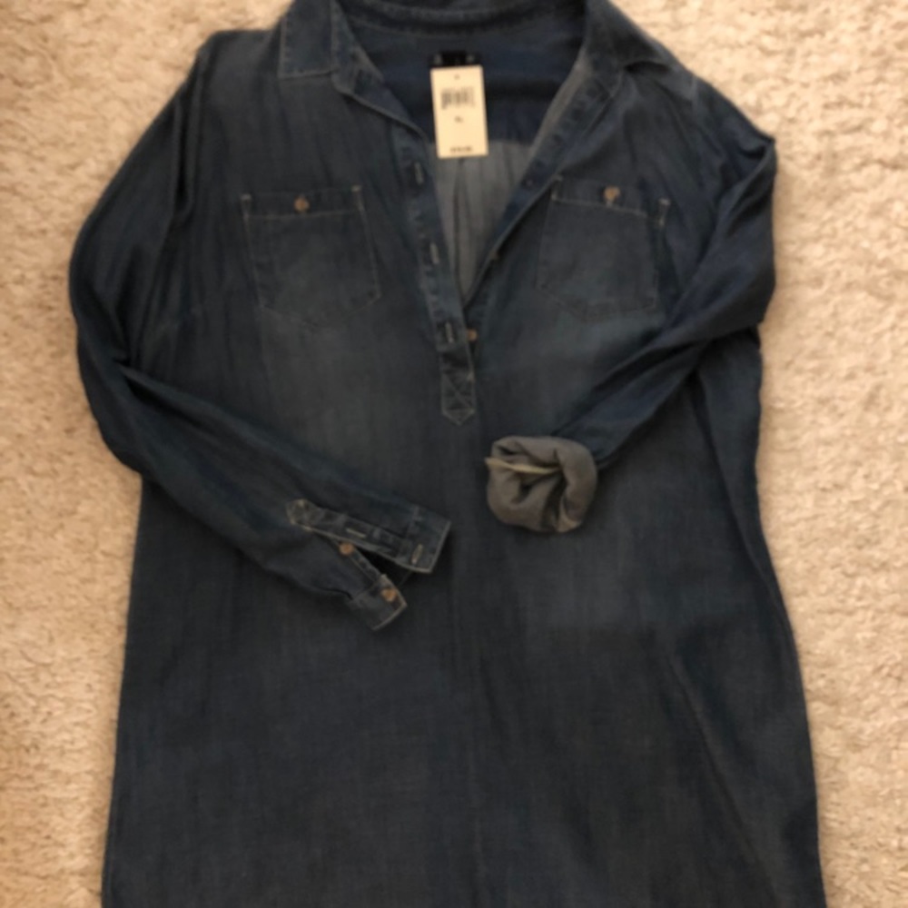 NWT Lucky Brand Denim Dress XL